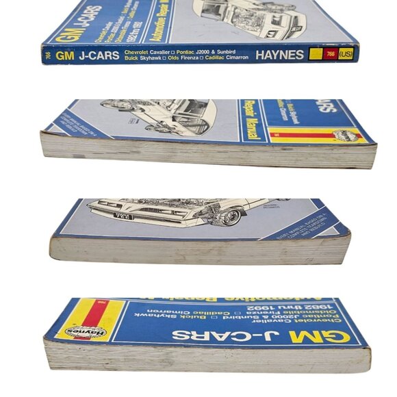 Haynes GM J-Cars Cavalier J2000 Sunbird Skyhawk Firenza 1982 - 92 Repair Manual - Picture 3 of 11